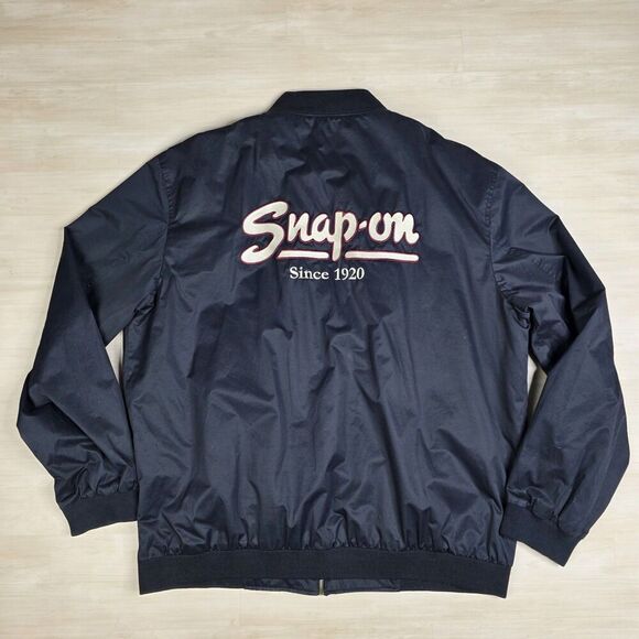 Vintage Snap On Windbreaker Jacket Mechanic Choko Work Wear Men's Size 2XL - Picture 1 of 10